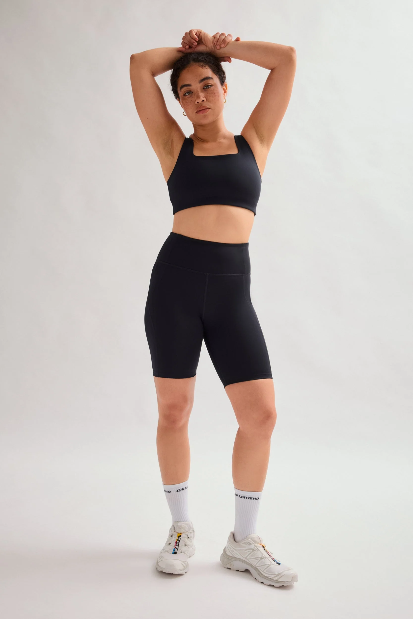 Black High-Rise Bike Short - Image 2