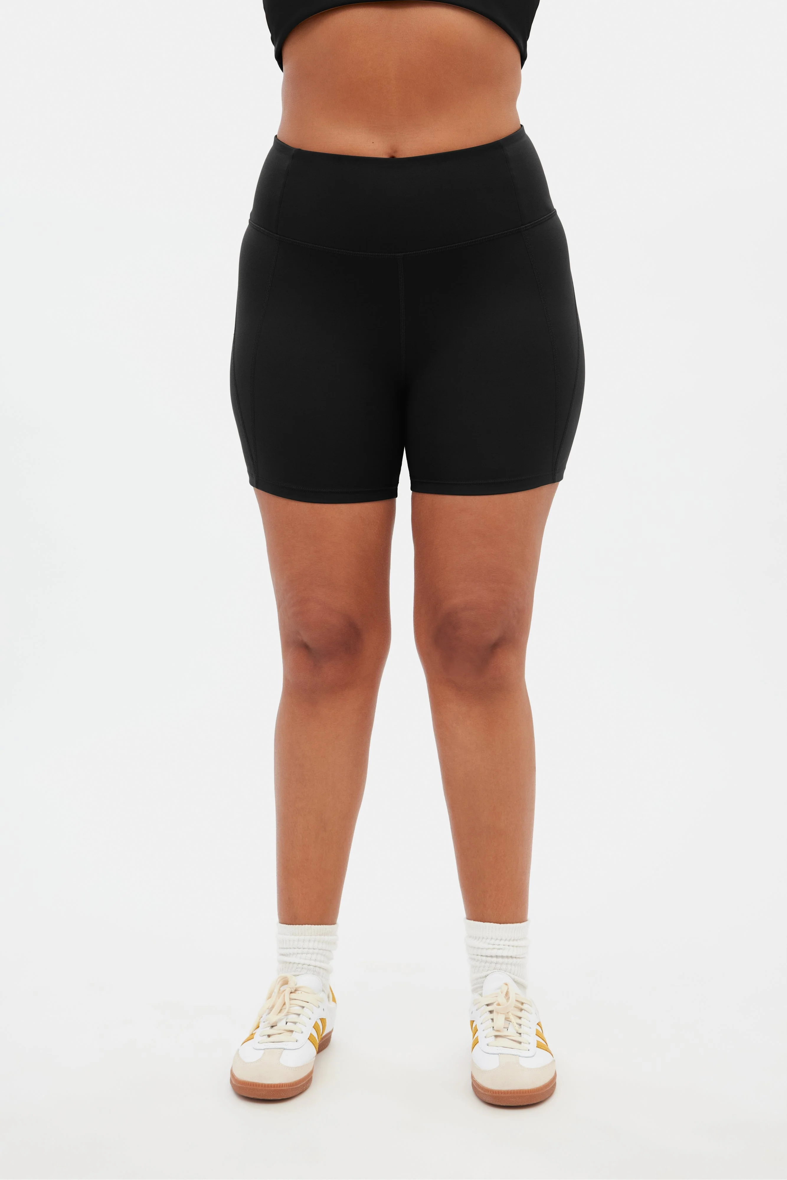 Black High-Rise Run Short
