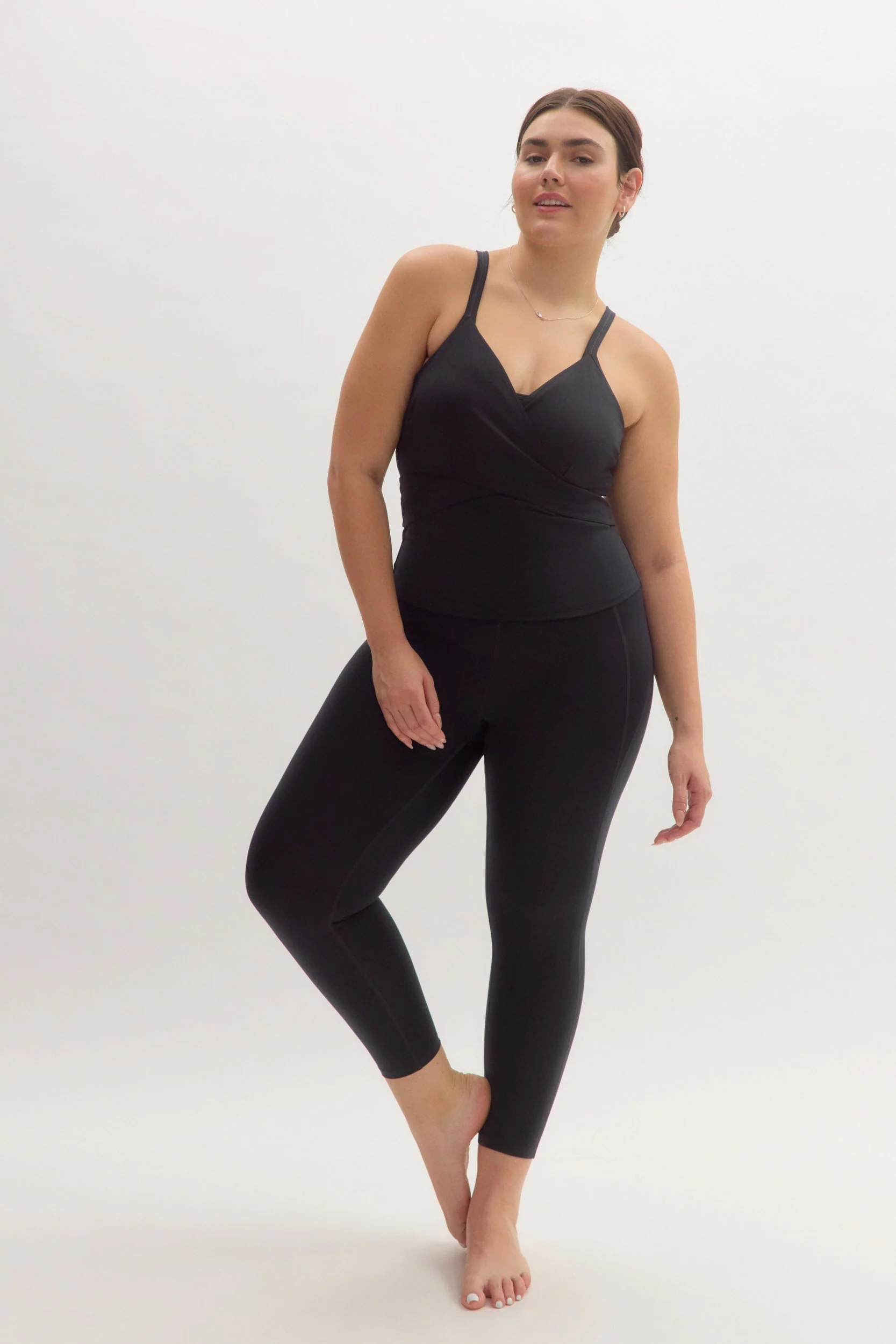 Black Tabitha Wrap Tank - Image 3